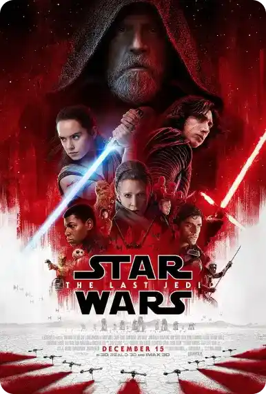 "Star Wars The Last Jedi" movie poster